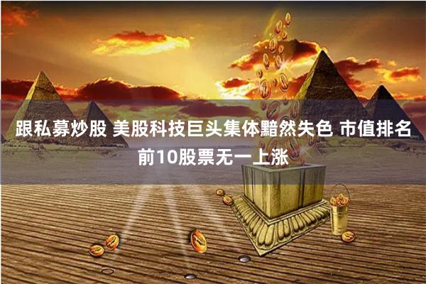 跟私募炒股 美股科技巨头集体黯然失色 市值排名前10股票无一上涨