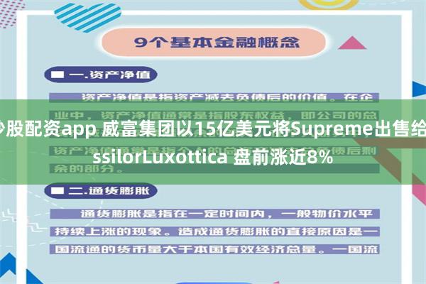 炒股配资app 威富集团以15亿美元将Supreme出售给EssilorLuxottica 盘前涨近8%