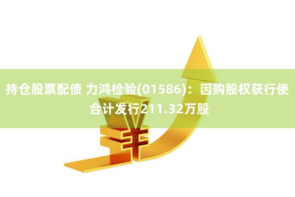 持仓股票配债 力鸿检验(01586)：因购股权获行使 合计发行211.32万股