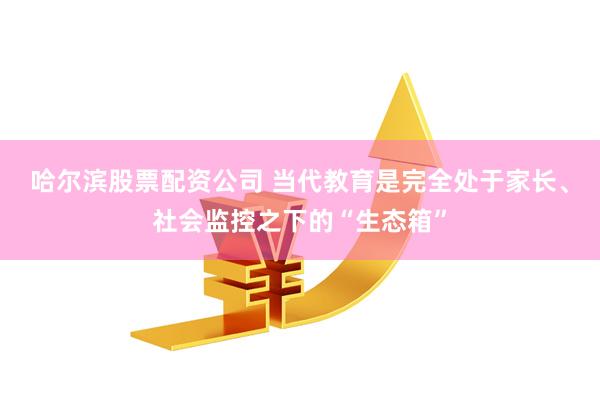 哈尔滨股票配资公司 当代教育是完全处于家长、社会监控之下的“生态箱”